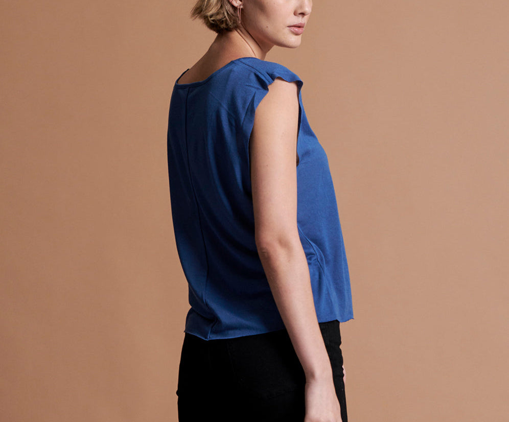 Farrah Tee - Indigo