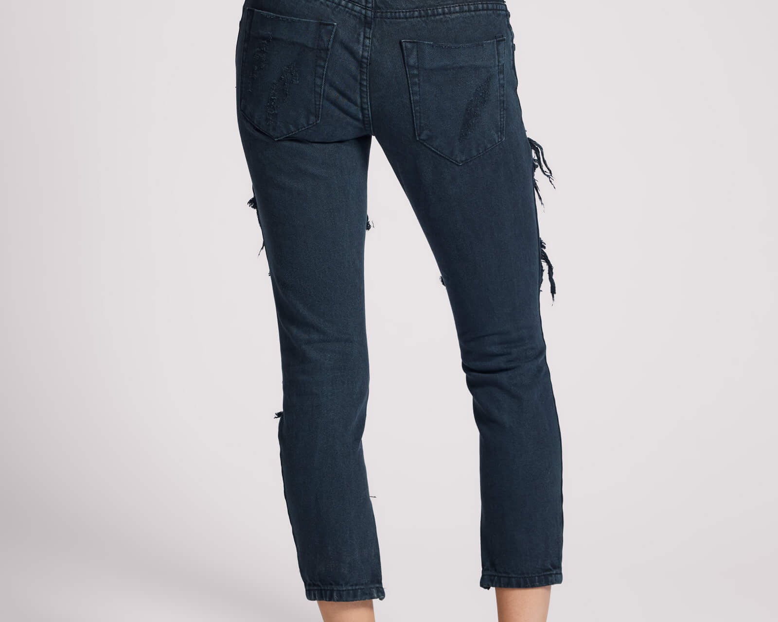 Freebirds Low Waist Rigid Skinny Denim Jeans - Fox Black