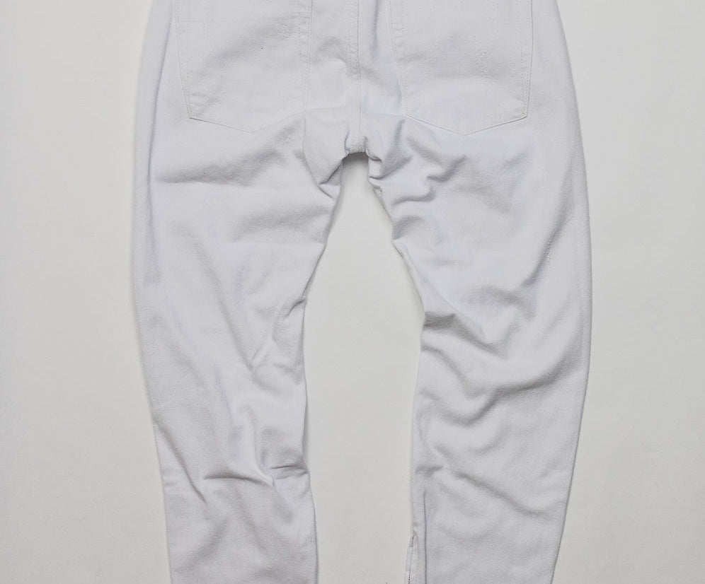 Freebirds Low Waist Rigid Skinny Denim Jeans - White Beauty