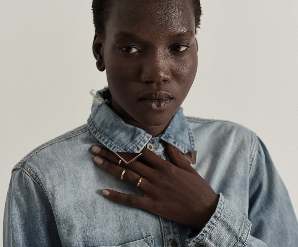 El Rancho Collar Tips - Rose Gold