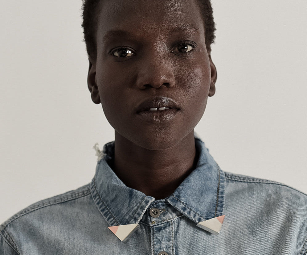 El Rancho Collar Tips - Rose Gold Silver