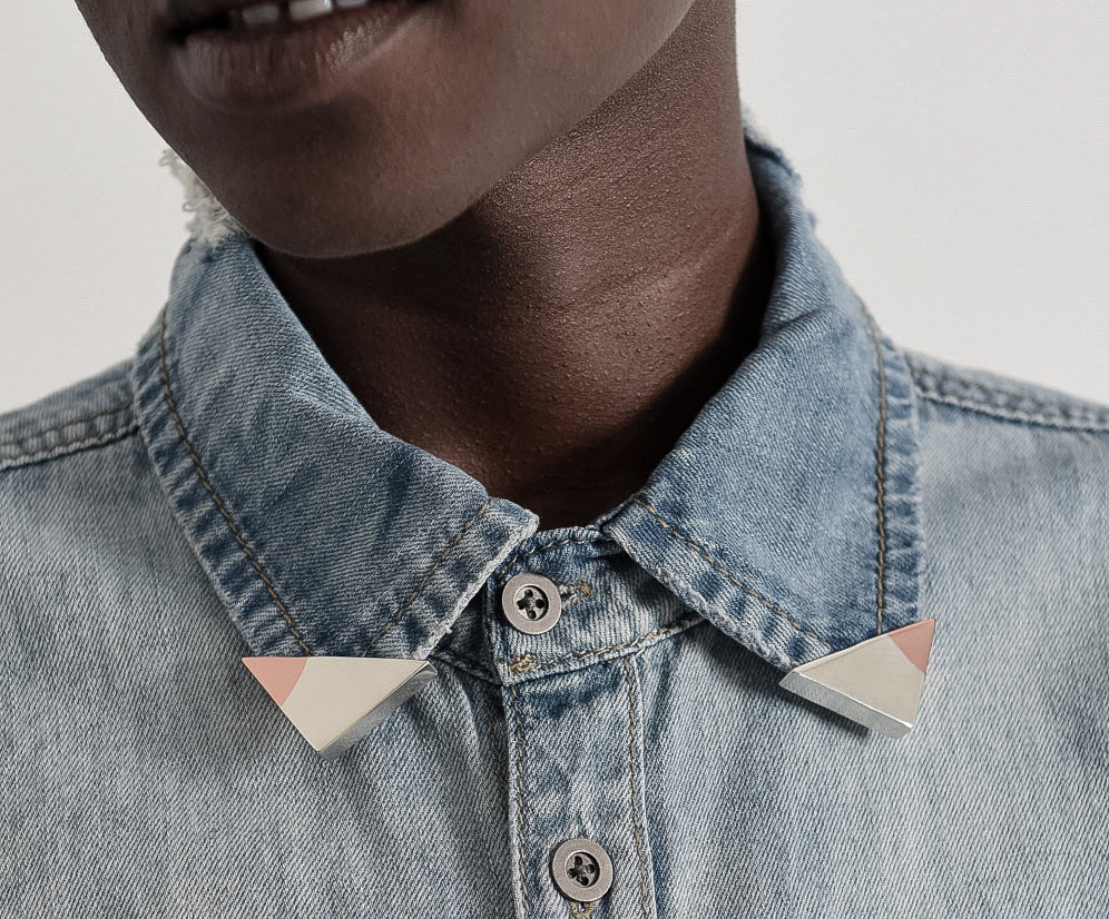 El Rancho Collar Tips - Rose Gold Silver