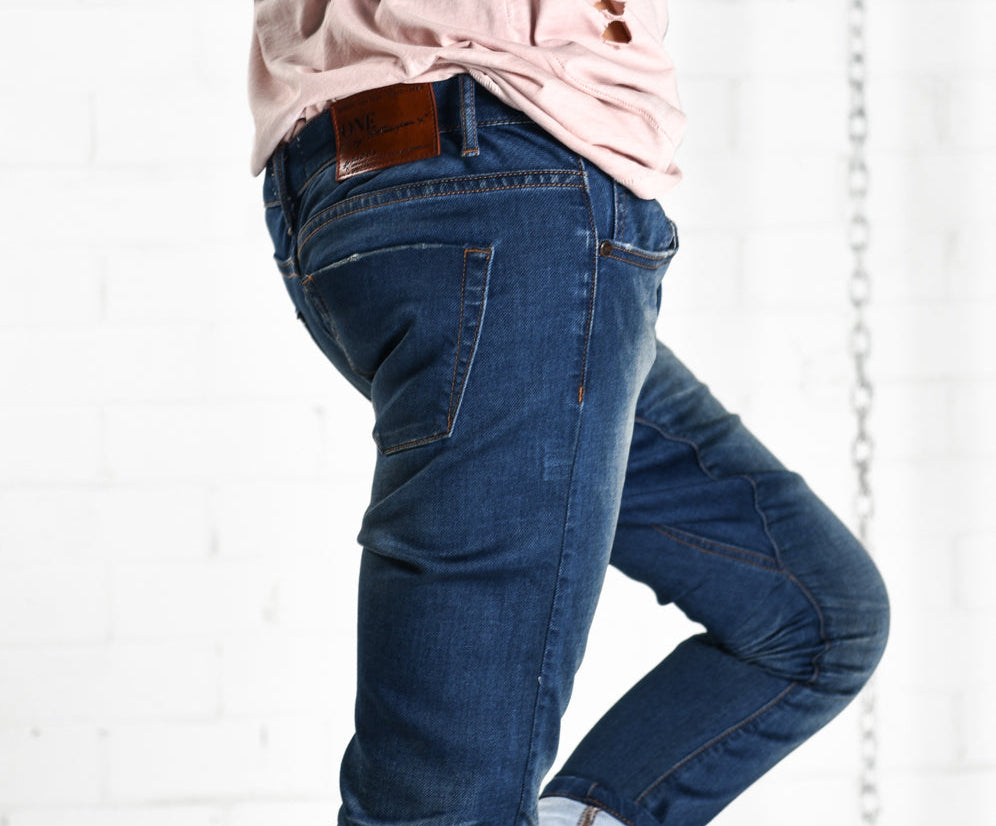 Kidds Drop Crotch Skinny Denim Jeans - Skipper