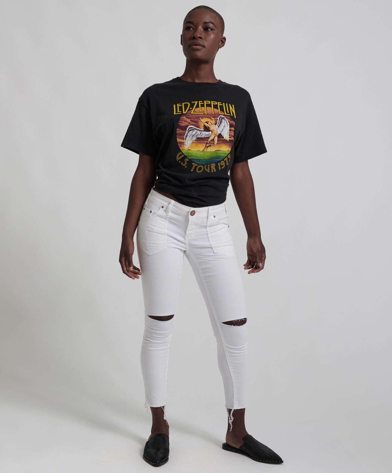 25% Off Sale Freebirds Ii Low Waist Stretch Skinny Denim Jeans - Premium White