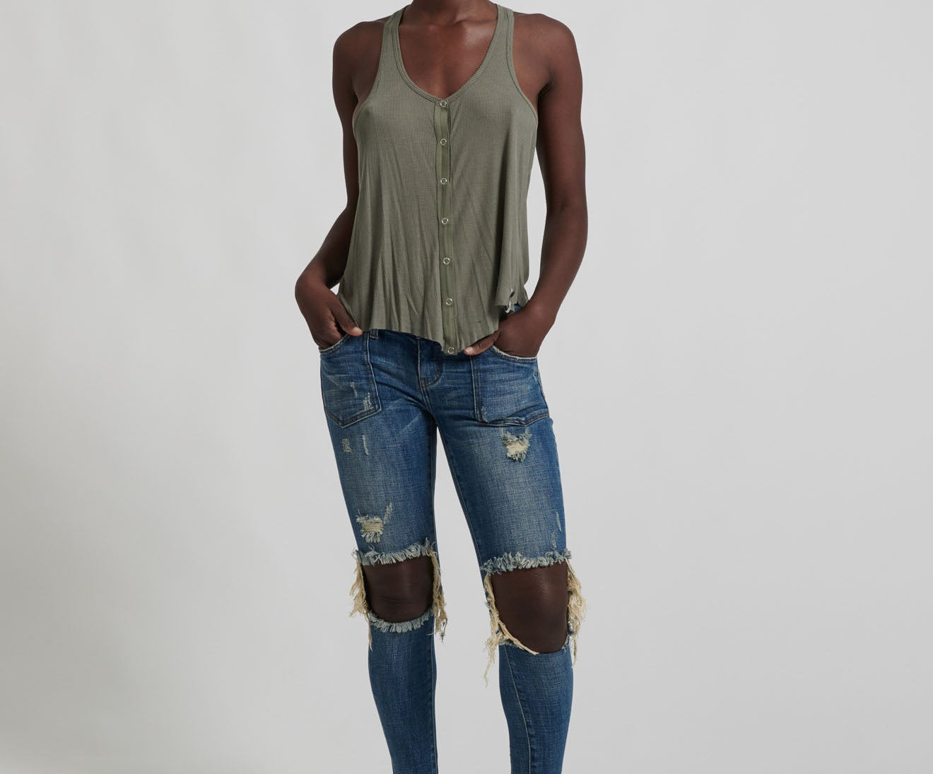 Freebirds Ii Low Waist Stretch Skinny Denim Jeans - Vintage Indigo