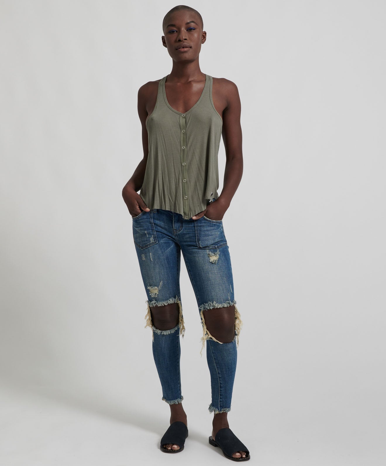 25% Off Sale Freebirds II Low Waist Stretch Skinny Denim Jeans - Vintage Indigo