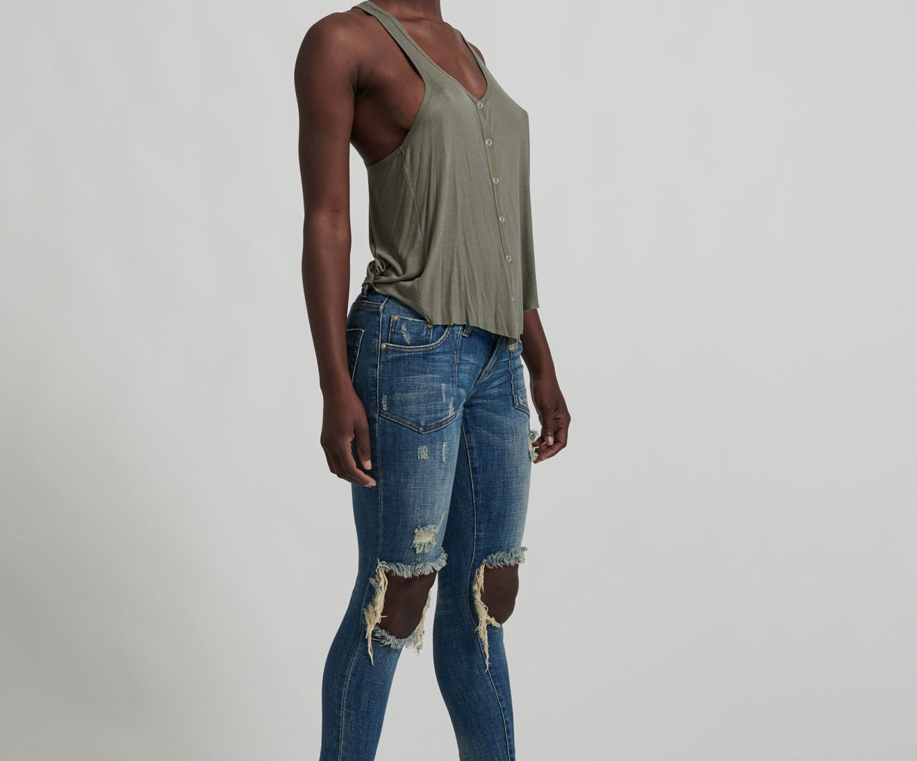 Freebirds Ii Low Waist Stretch Skinny Denim Jeans - Vintage Indigo