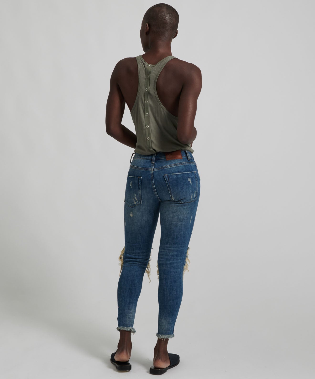 25% Off Sale Freebirds II Low Waist Stretch Skinny Denim Jeans - Vintage Indigo
