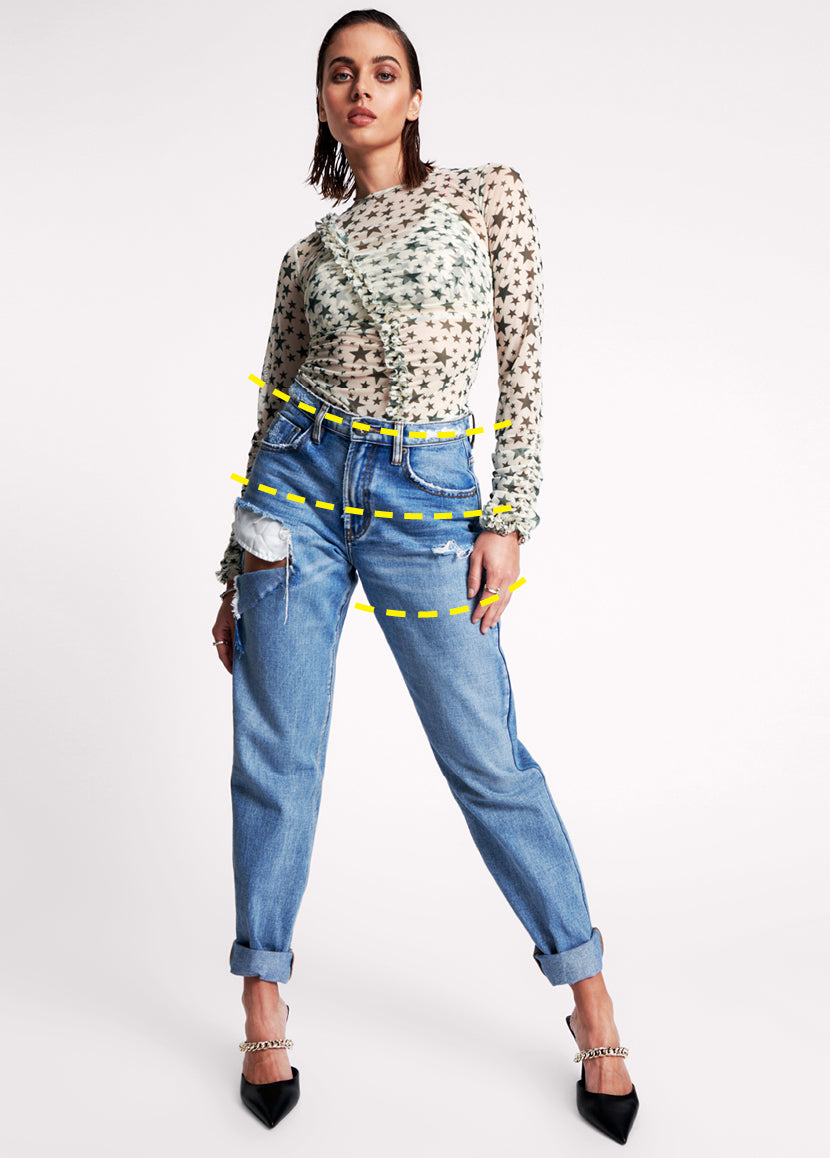 1982S High Waist Balloon Denim Jeans - Berlin Blue | One 1982S High Waist Balloon Denim Jeans - Berlin Blue | One