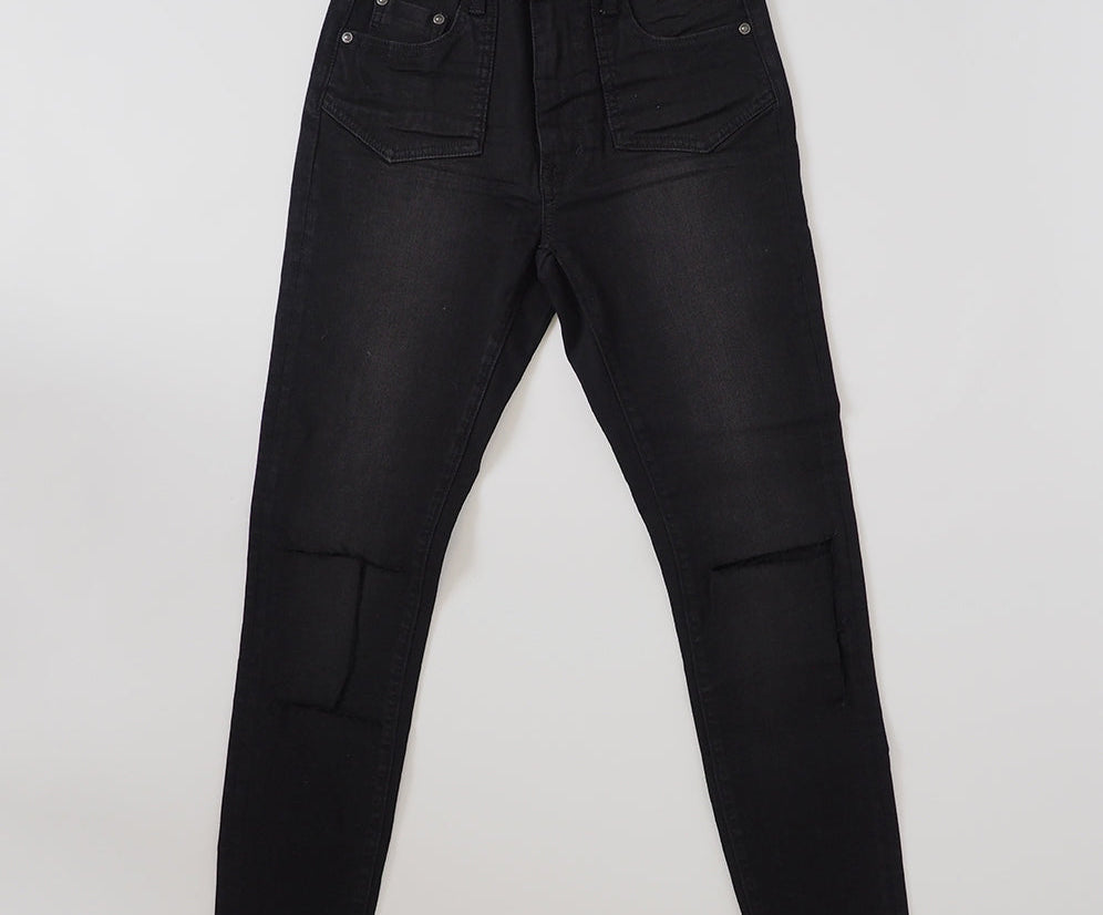 JETT BLACK HIGH WAIST FREEBIRDS II BLACK