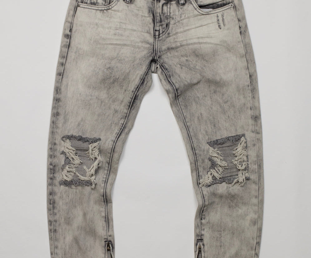FREEBIRDS LOW WAIST RIGID SKINNY JEANS GREY