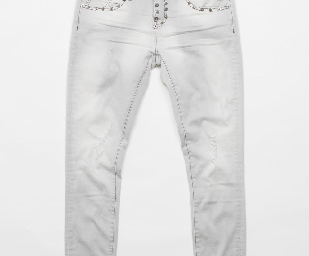 FREEBIRDS II LOW WAIST SKINNY JEAN GREY