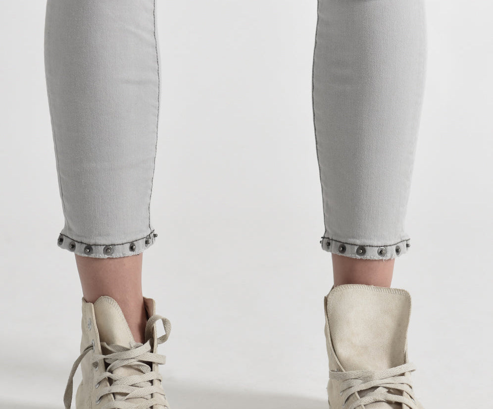FREEBIRDS II LOW WAIST SKINNY JEAN GREY