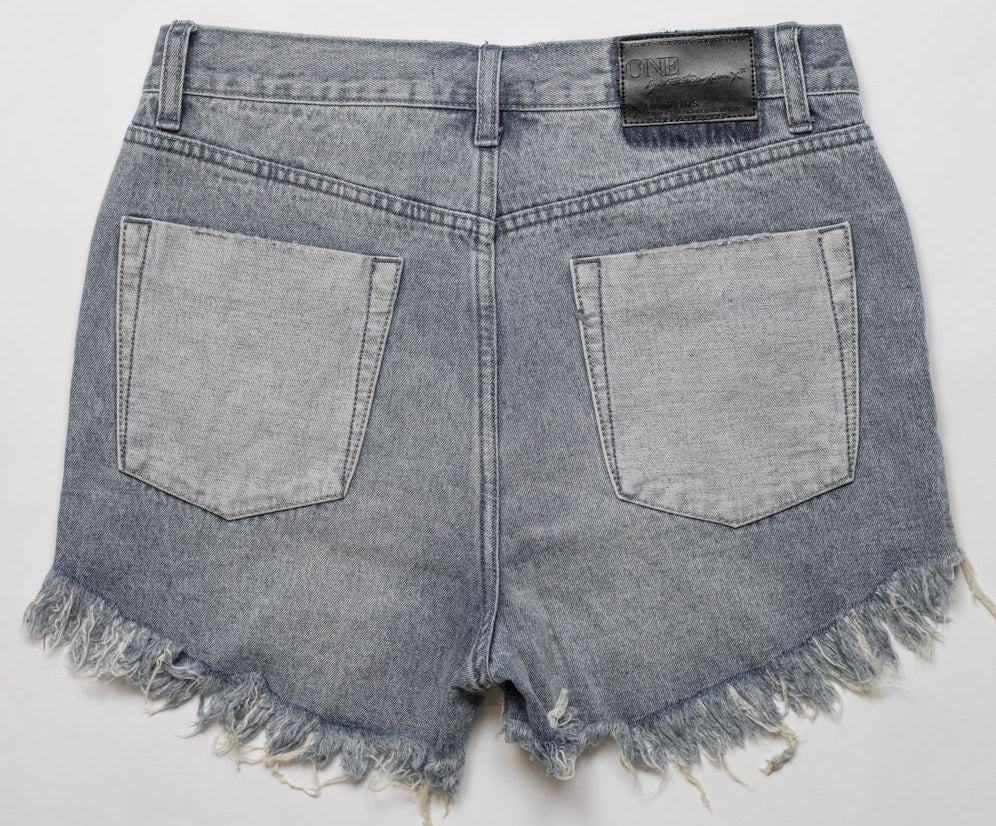 BLUE STORM OUTLAWS MID LENGTH DENIM SHORTS