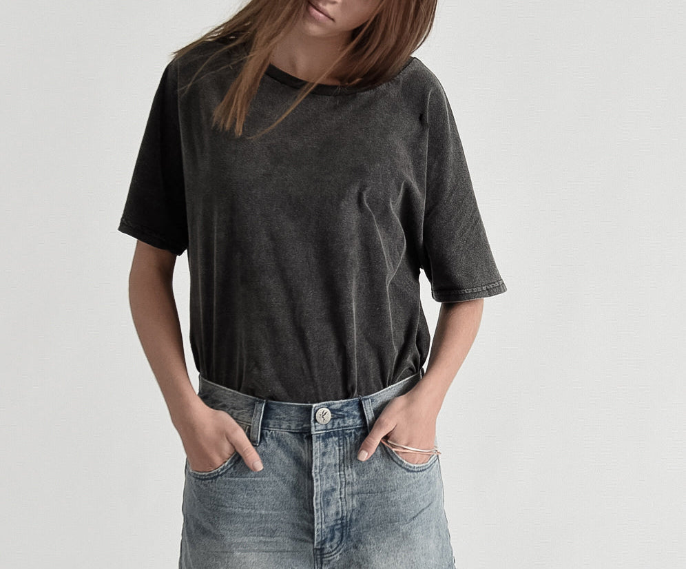BLUE STORM OUTLAWS MID LENGTH DENIM SHORTS