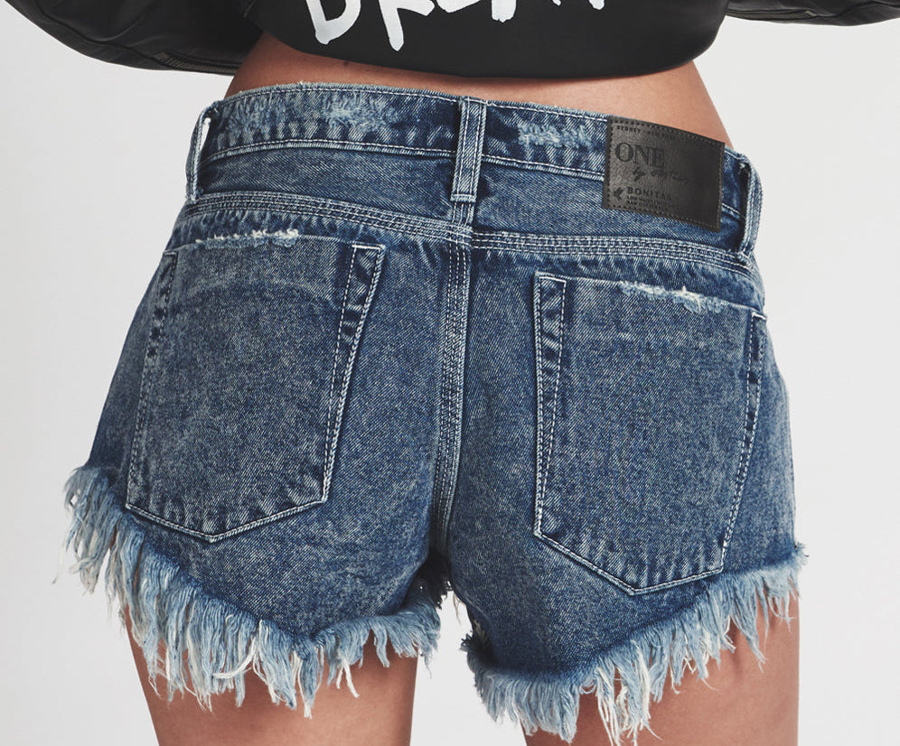 BLUE SOCIETY BONITA LOW WAIST DENIM SHORT