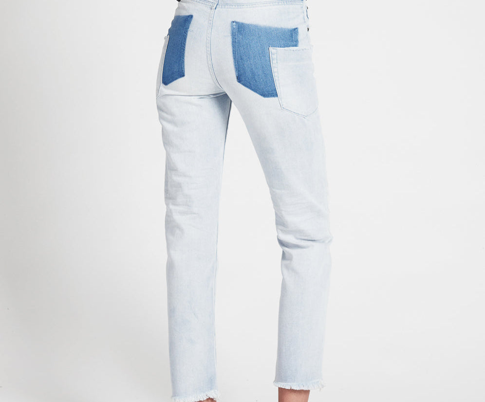 BRANDO AWESOME BAGGIES HIGH WAIST STRAIGHT LEG JEANS