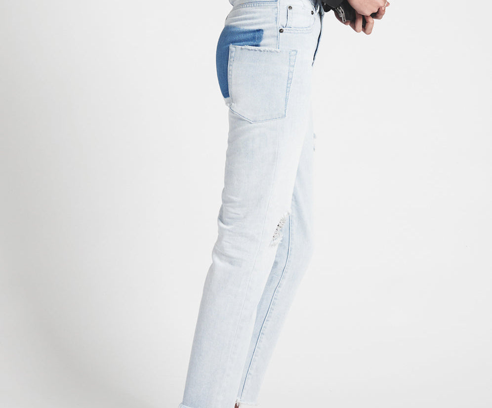 BRANDO AWESOME BAGGIES HIGH WAIST STRAIGHT LEG JEANS