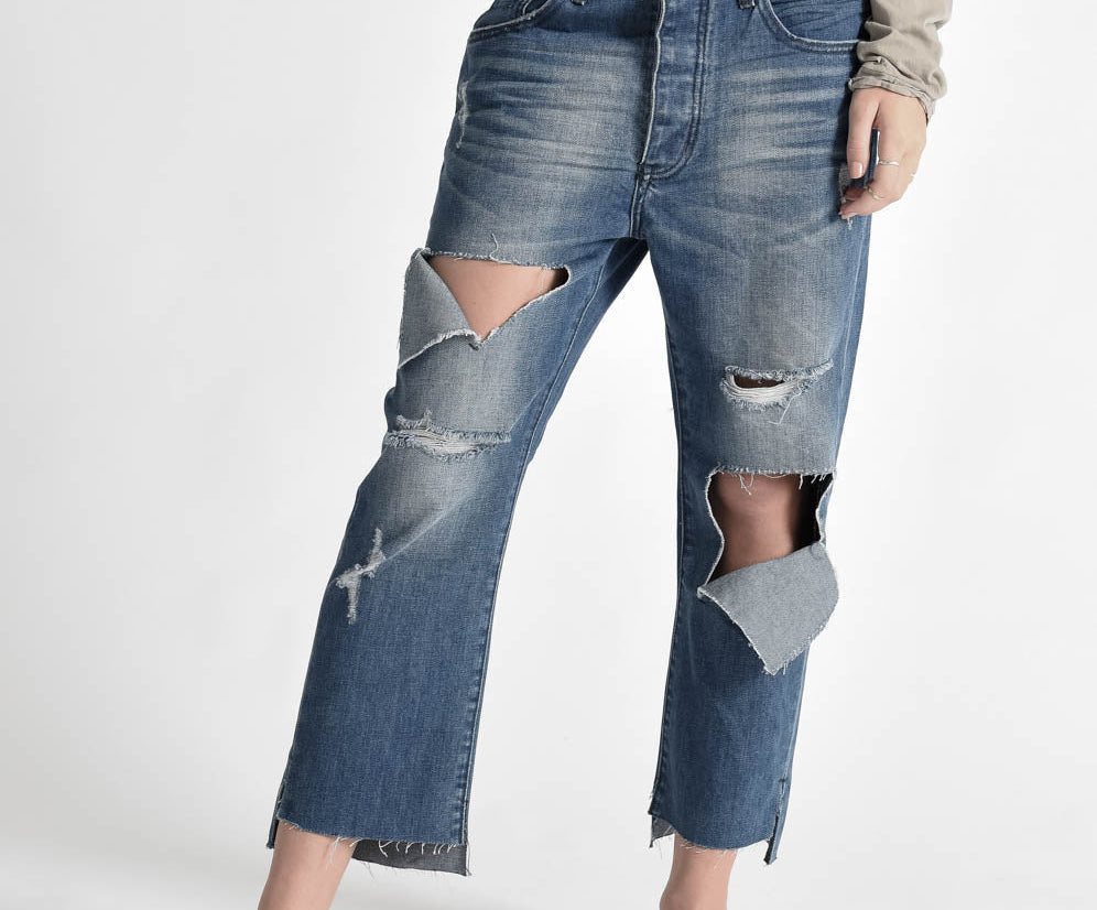 BLUE CULT HOOLIGANS LOW WAIST RELAXED STRAIGHT LEG JEANS