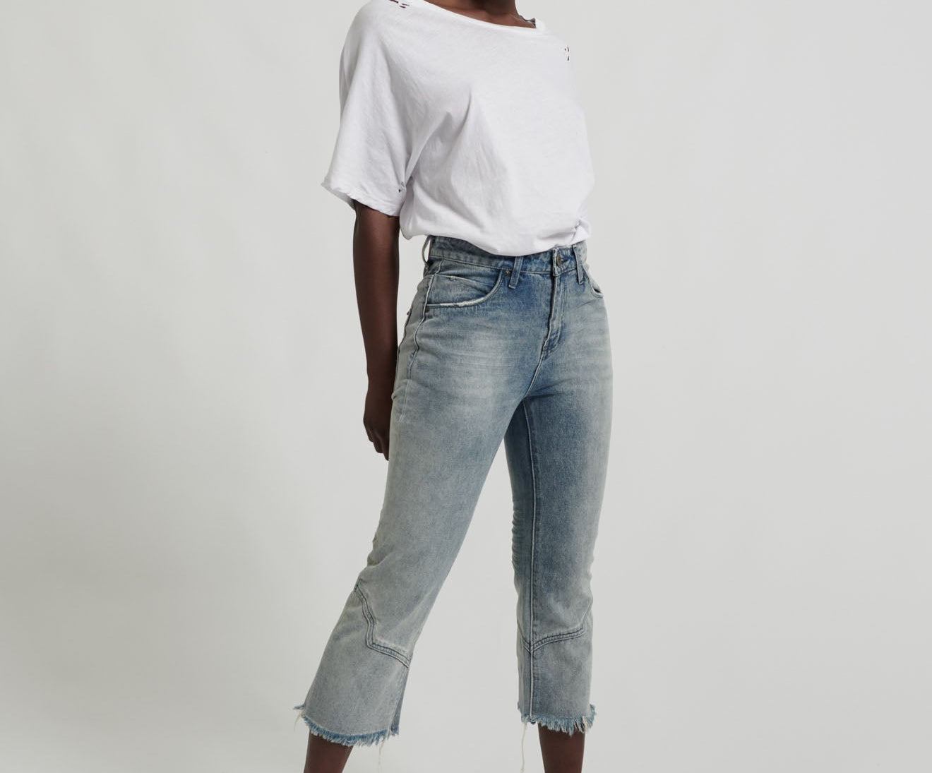 Kicks Low Waist Kick Flared Denim Jeans - Blue Storm