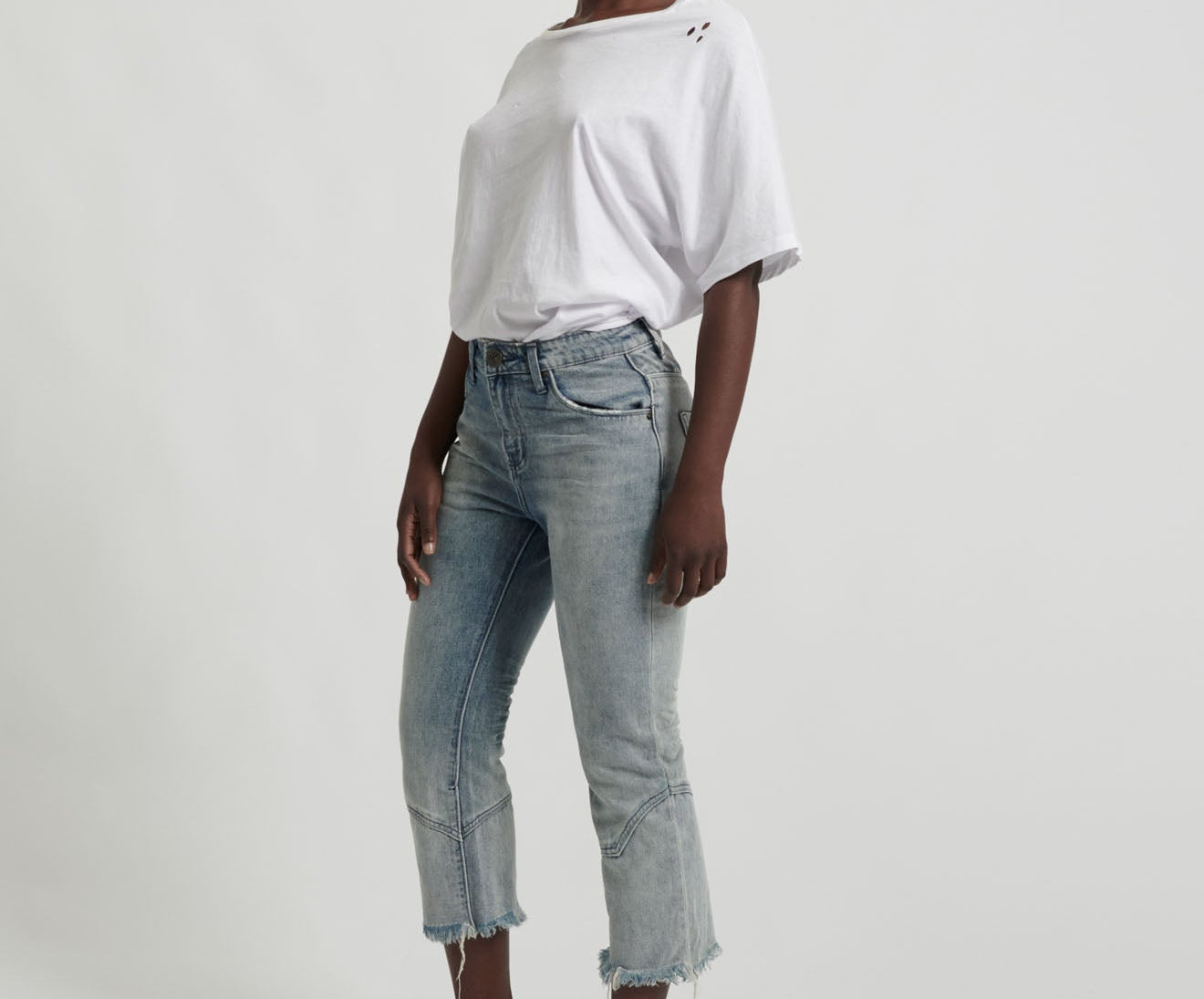 Kicks Low Waist Kick Flared Denim Jeans - Blue Storm