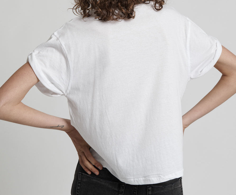 Upsized Rebel Pocket Tee - White