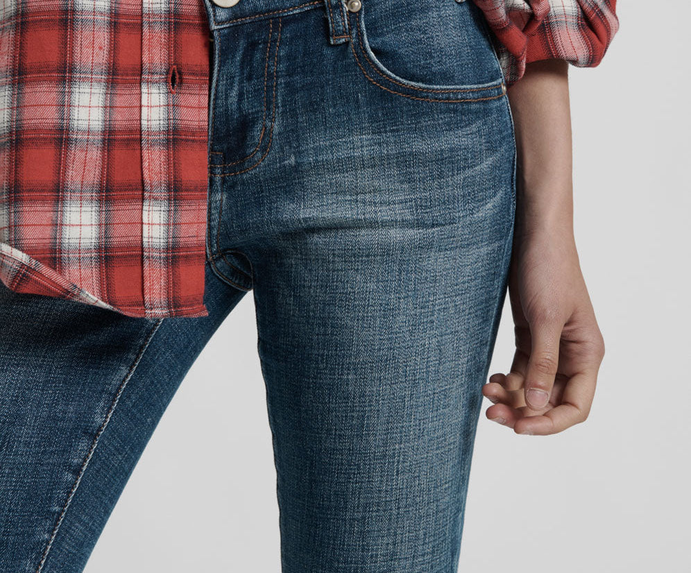 Freebirds Ii Low Waist Stretch Skinny Denim Jeans - Vintage Indigo