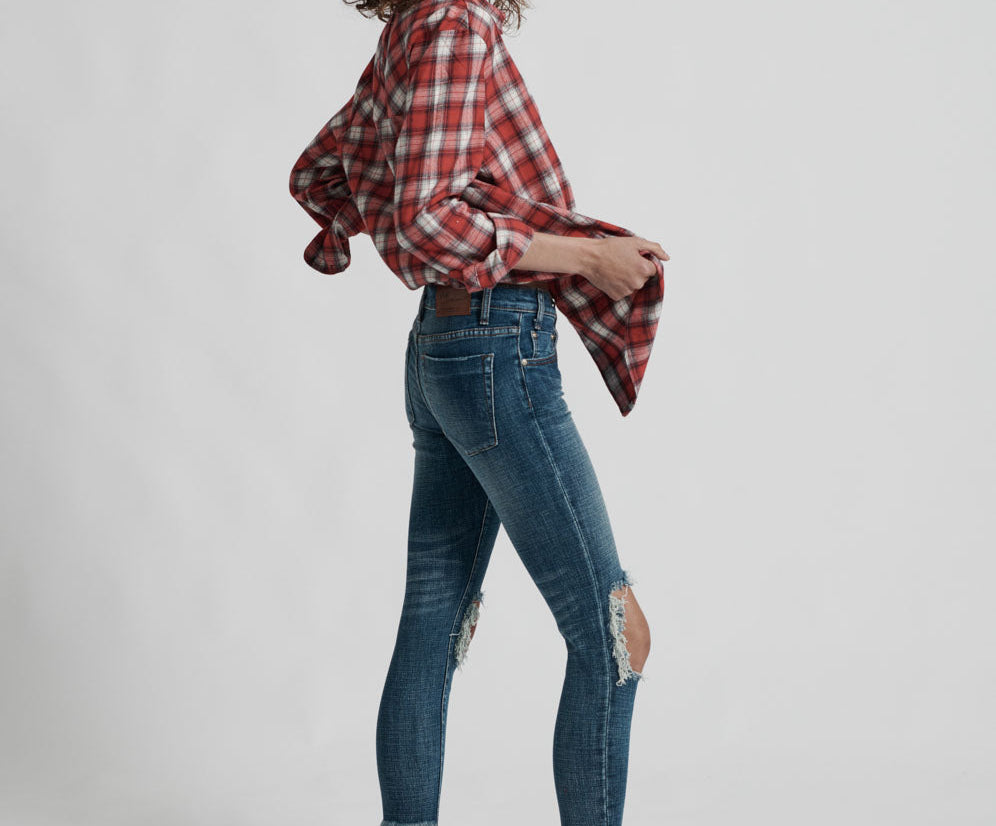 Freebirds Ii Low Waist Stretch Skinny Denim Jeans - Vintage Indigo