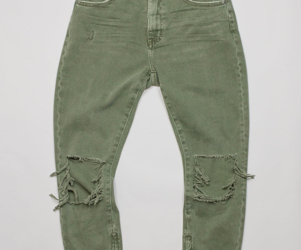 SUPER KHAKI HIGH WAIST FREEBIRDS SKINNY PANT