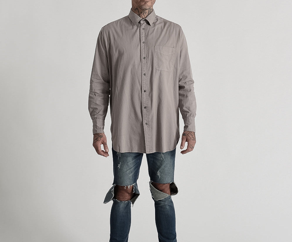 Mens Mr Ringo Shirt - Grey