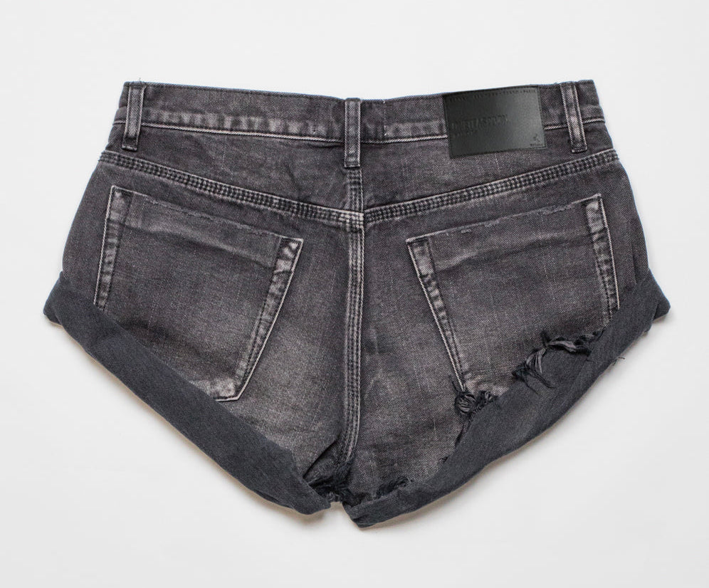 DOUBLE BASS BANDITS LOW WAIST DENIM SHORTS