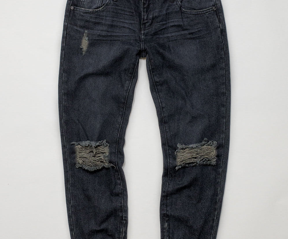 Freebirds Low Waist Rigid Skinny Denim Jeans - Fox Black