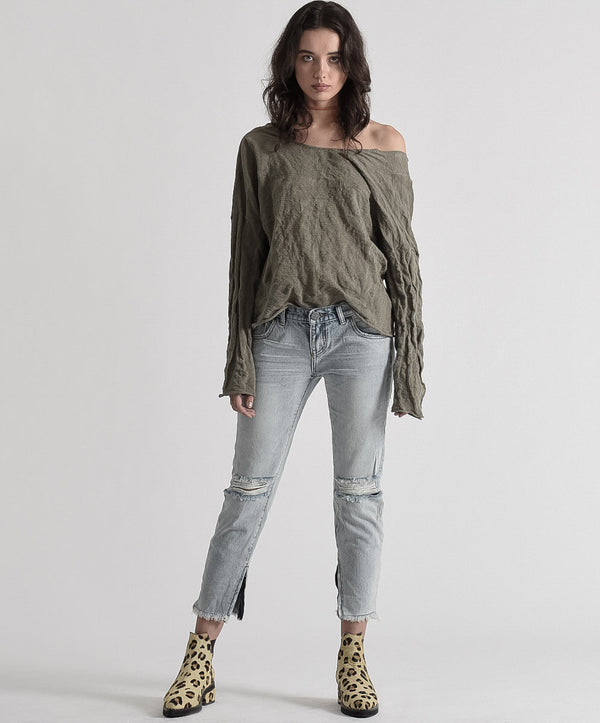 Freebirds Low Waist Rigid Skinny Denim Jeans - Blue Hart