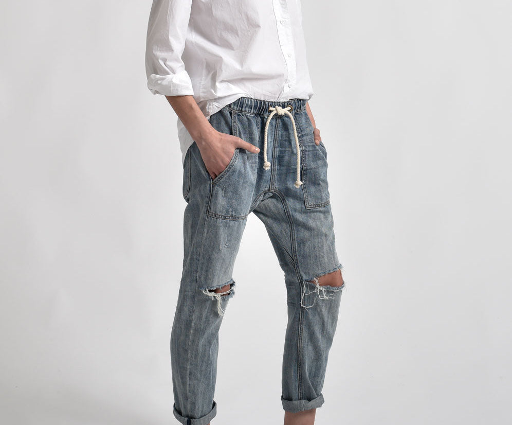 STORM BUOY SHABBIES DRAWSTRING BOYFRIEND JEAN