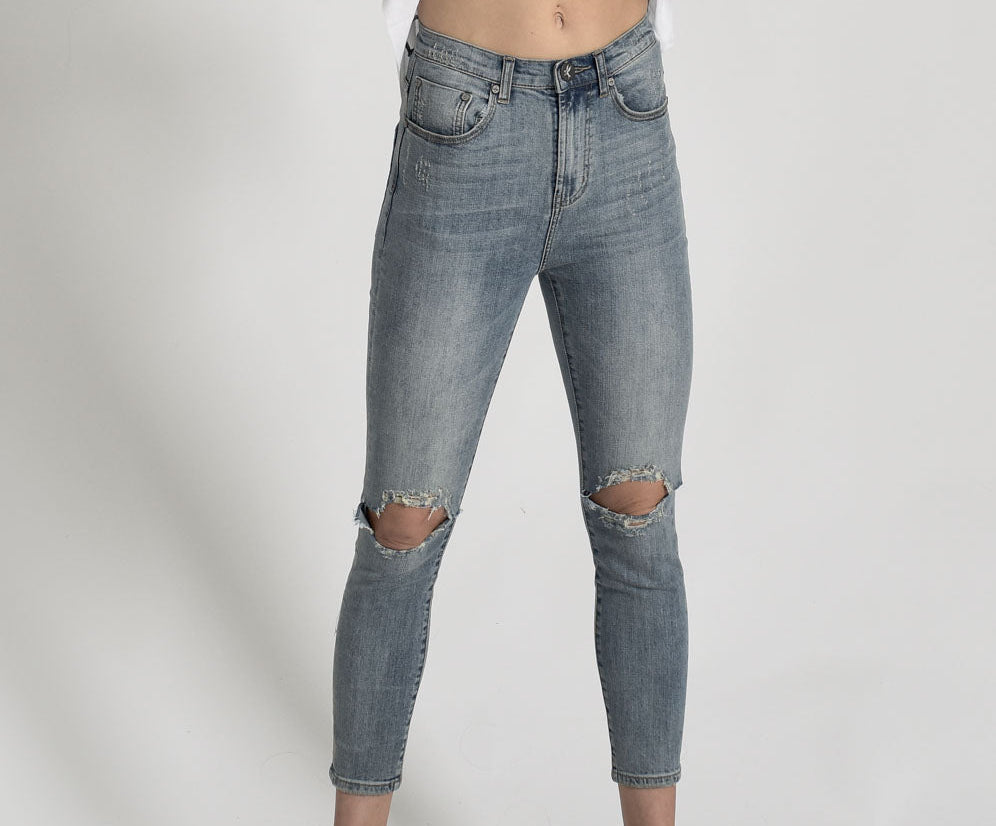 STORM BOY FREEBIRDS II SUPER HIGH WAIST SKINNY JEANS