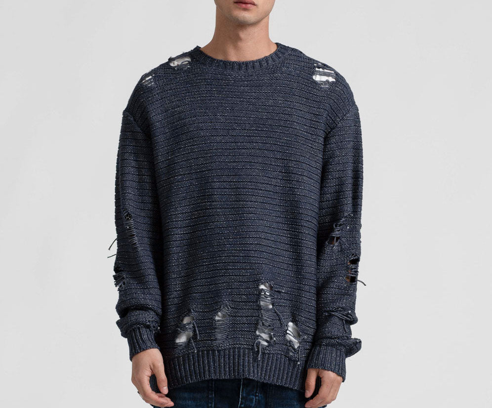 HAND DESTROYED OVERSIZED KNIT