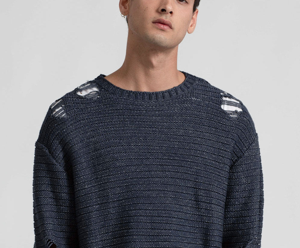 HAND DESTROYED OVERSIZED KNIT