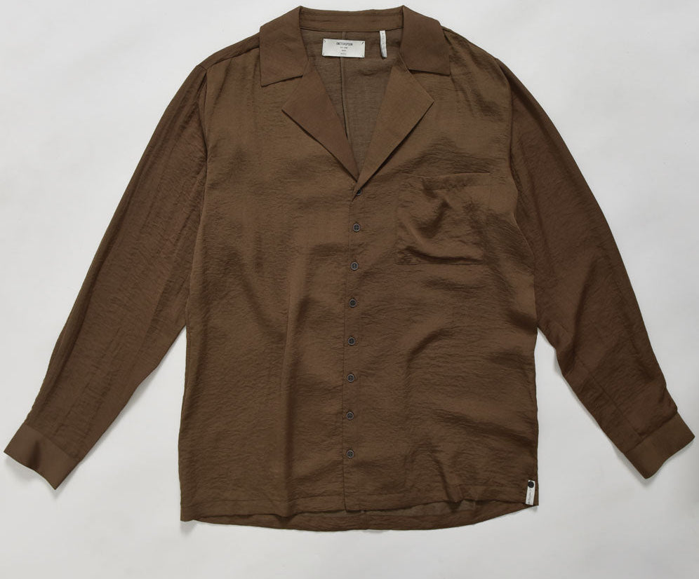 FAUX SILK SHIRT