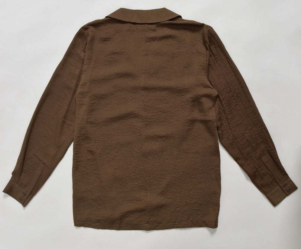 FAUX SILK SHIRT