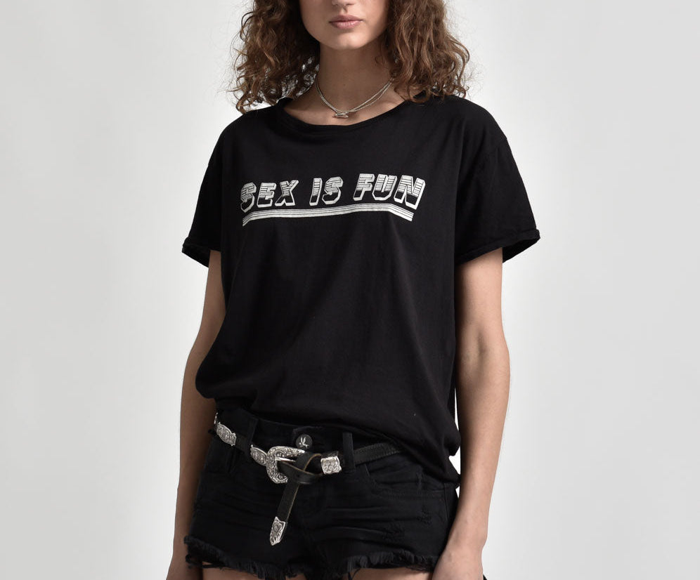 SEX IS FUN TEE BLACK