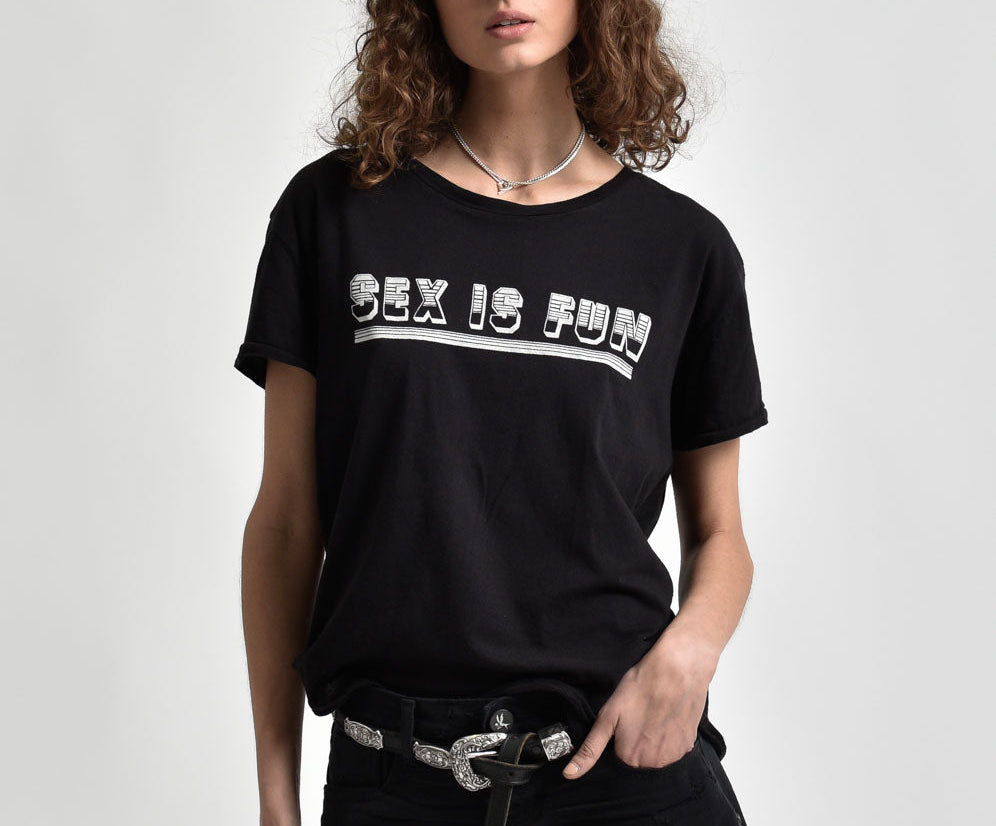 SEX IS FUN TEE BLACK