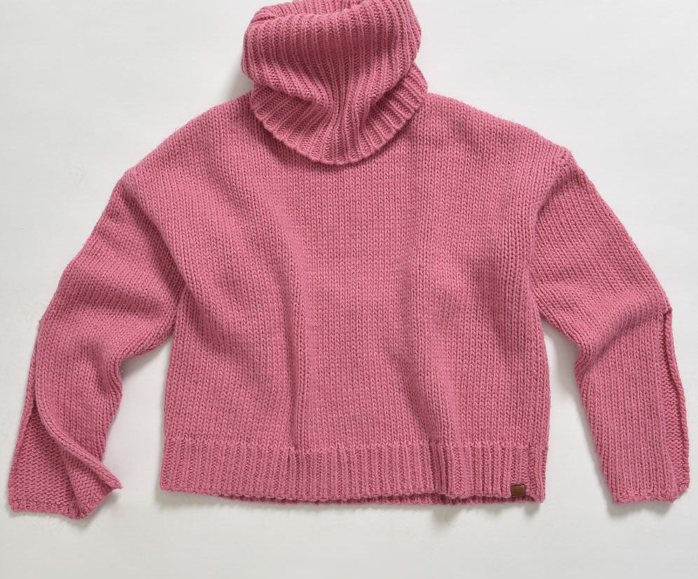 WINONA KEYHOLE ROLL NECK SWEATER