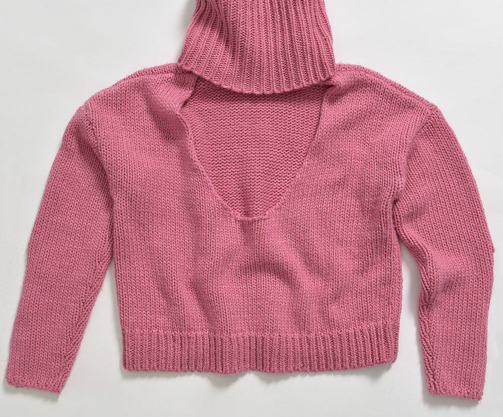 WINONA KEYHOLE ROLL NECK SWEATER