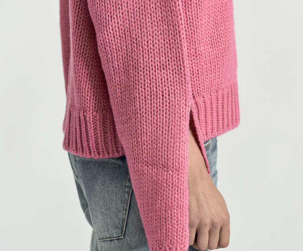 WINONA KEYHOLE ROLL NECK SWEATER