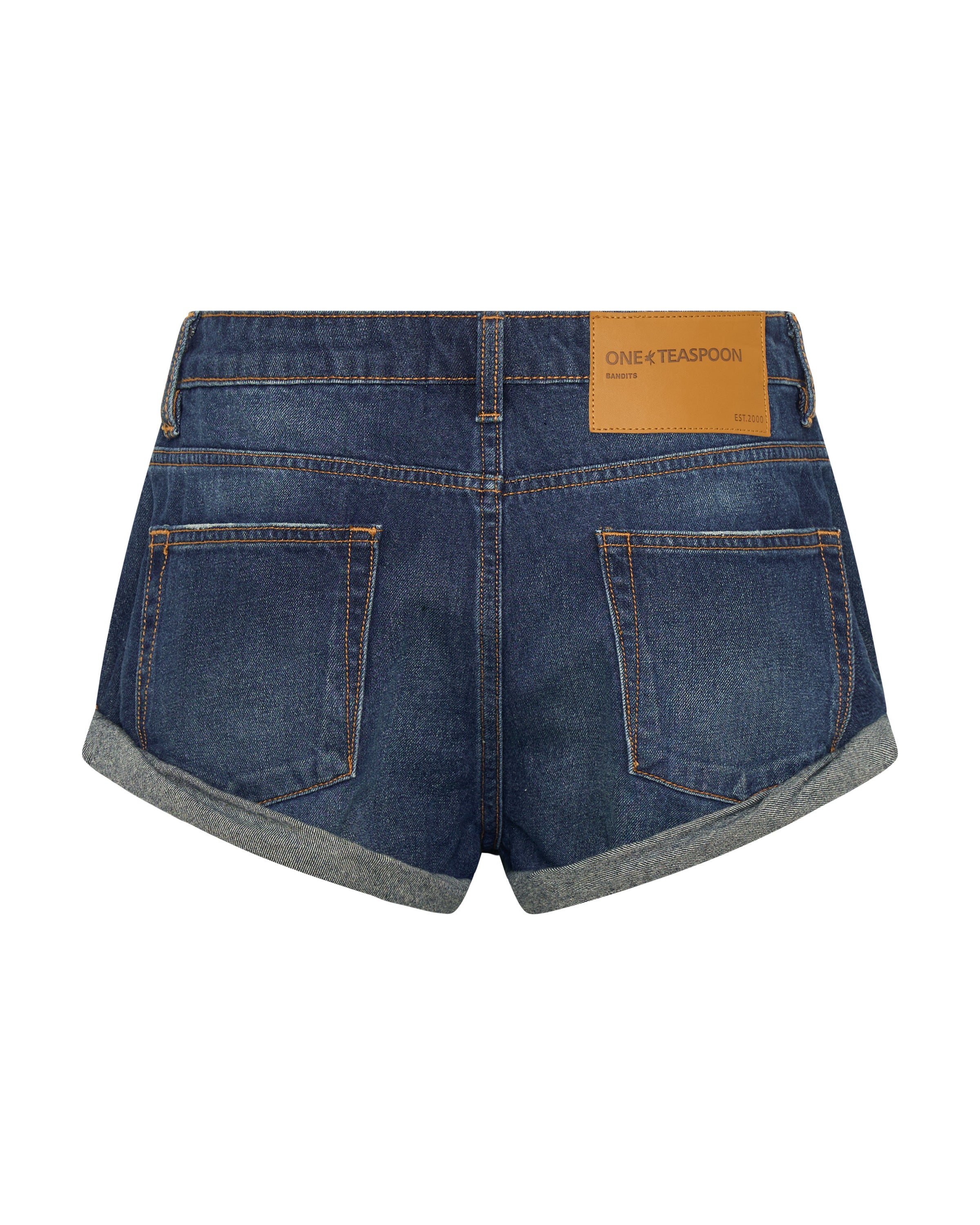 パンツ TENDERLOIN DENIM SHORTS ONE WASH Bandits Low Waist Denim Shorts - Blue Moon | One Teaspoon USA