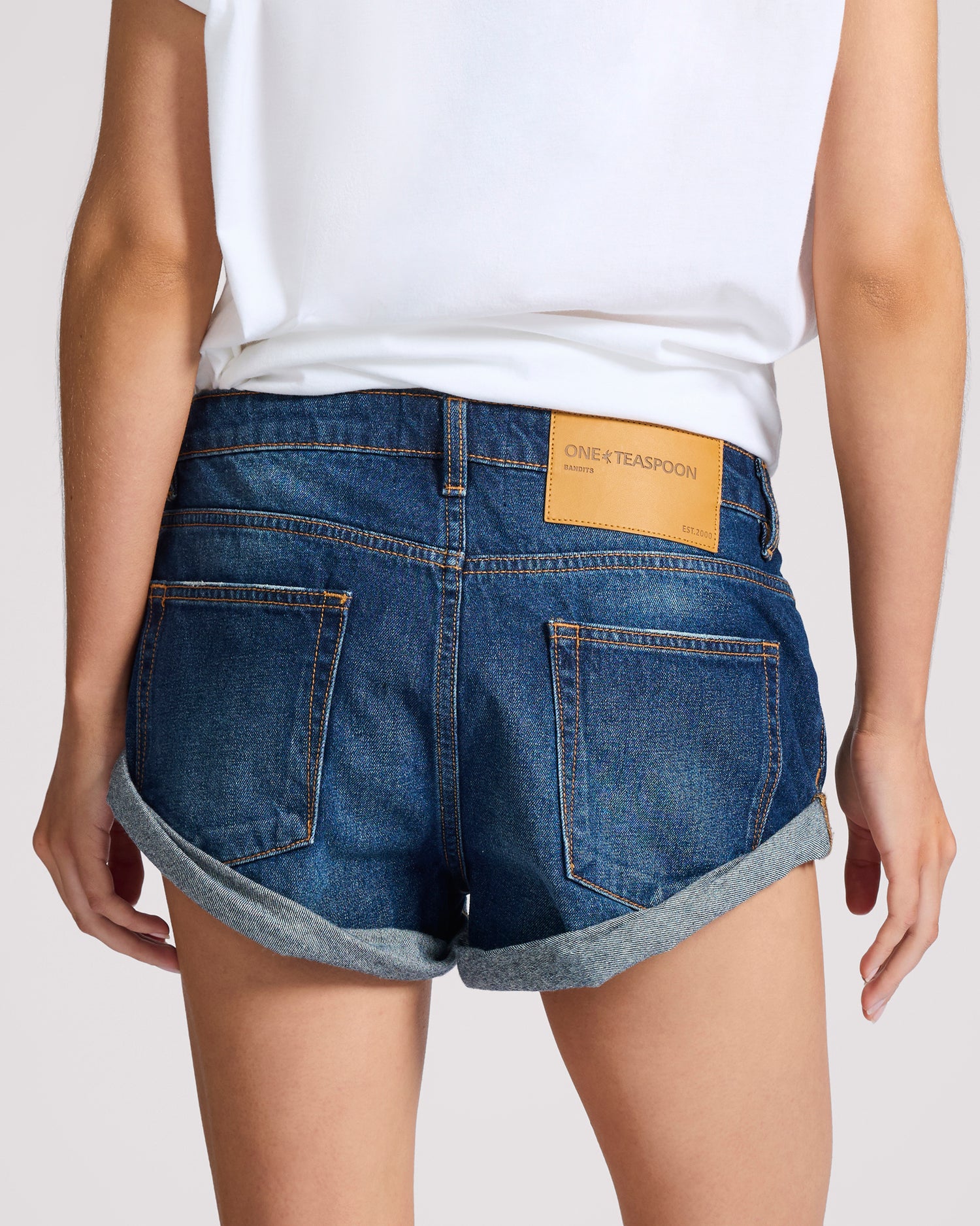 Bandits Low Waist Denim Shorts - Blue Moon