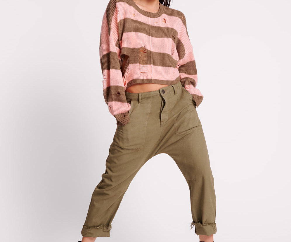 SAFARI SINNERS LOW WAIST TAPERED PANT