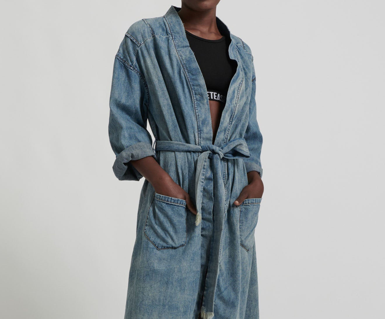 BLUE JACK CHAMBRAY ROBE