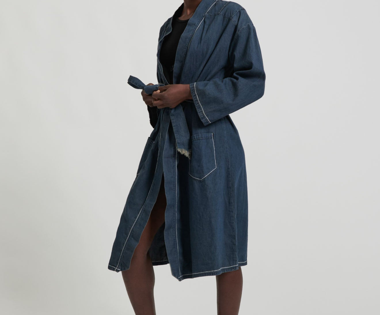 MIDNIGHT DENIM ROBE
