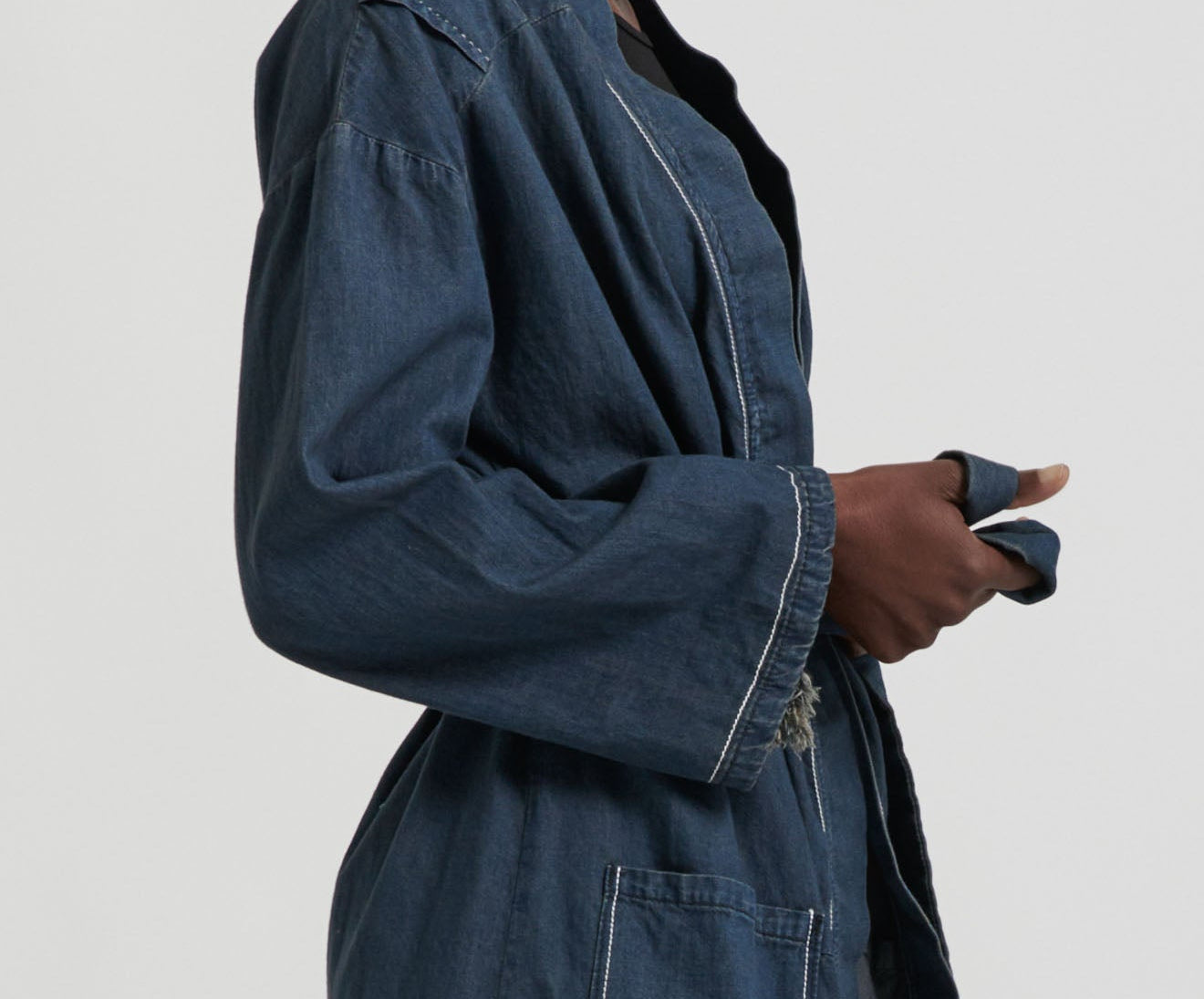 MIDNIGHT DENIM ROBE